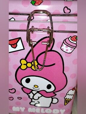 Sanrio My Melody Pink In Storage Container and Gold Latch